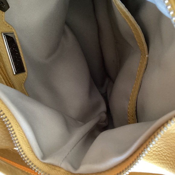 VALENTINA Italian Leather Multifunctional Backpack Sling Shoulder Bag Yellow main image 10